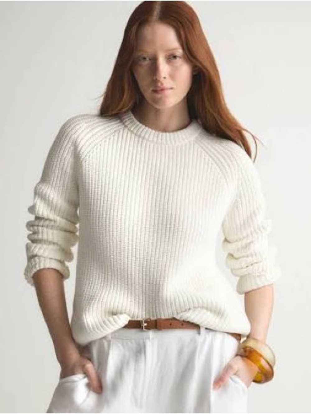 Quince fishermen 100% organic cotton sweater size small